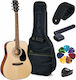 Cort Semi-Akustik Gitarre Ad810e Natürlicher Satin