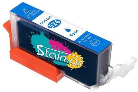 Stain Συμβατό Μελάνι Εκτυπωτή InkJet Canon CLI-526 11ml Κυανό 1τμχ