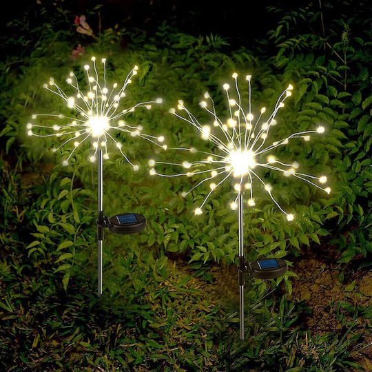 150 LED Lights 0.9 m Warm White Solar Firework Type