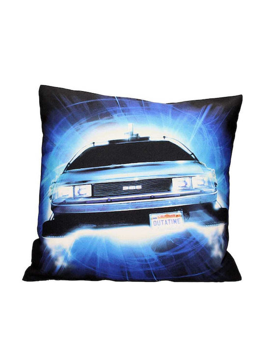 Възглавница Back To Future Delorean Roads, пълнена, 45 см