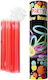 Set 100 Colorful Luminous Bracelets Parties Phosphorescent Glow Sticks Red Bebelogic