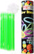 Set 100 Brățări Luminate Colorate pentru Petreceri, Bețe Fluorescente Verzi Bebelogic
