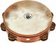 Black Swamp Percussion Tambourine 10 Inches with Natural Leather