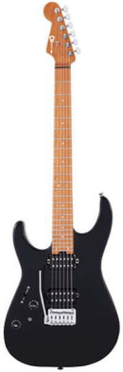 Pro-mod Dk24 Electric Guitar for Left-handed Stratocaster with HH Pickup Configuration Black