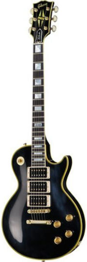 Gibson Custom Електрическа Китара Единичен разрез с HHH Конфигурация на Пикапите Черно с Калъф