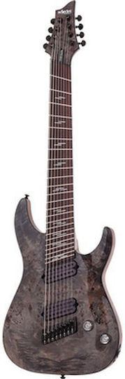 Schecter Omen Elite-8 Chitară Electrică Stratocaster Gri