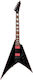 ESP Ltd Elektrische Gitarre Fliegendes V Schwarz