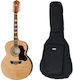 Harley Benton 12χορδη Ακουστική Κιθάρα Benton Custom Line Natural w/Bag
