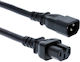 Захранващ кабел Cisco Cab-c15-cbn-eura= от IEC C14 мъжки към IEC C15 женски 0.7м черен