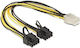 Makki Cable Makki-cable-pcie6-to-2x8 From Pcie 6pin Female To 2x Pcie 8pin Male 24cm Suitable Cryptocurrency Mining