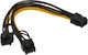 Makki Cable Makki-cable-pcie8-to-2x8 From Pcie 8pin Female To 2x Pcie 8pin Male 24cm Suitable Cryptocurrency Mining