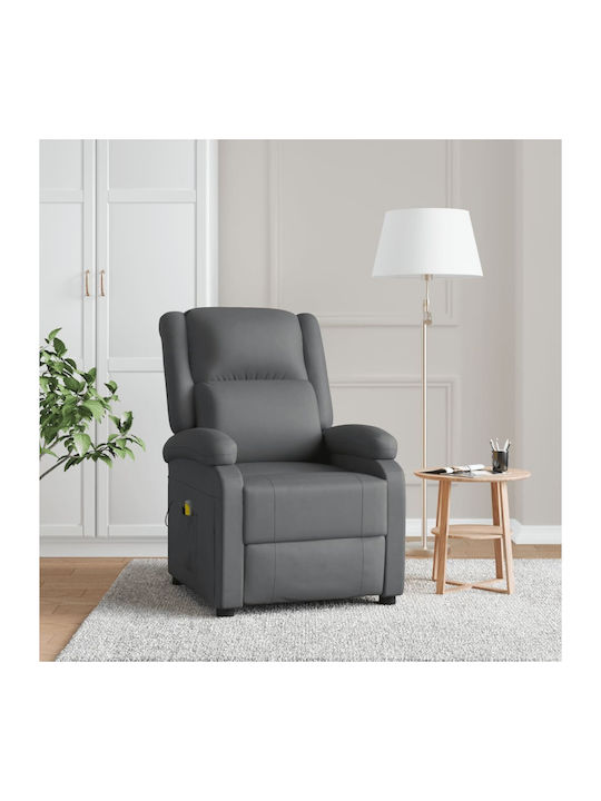 Relax Massage Armchair with Footstool Artificia...