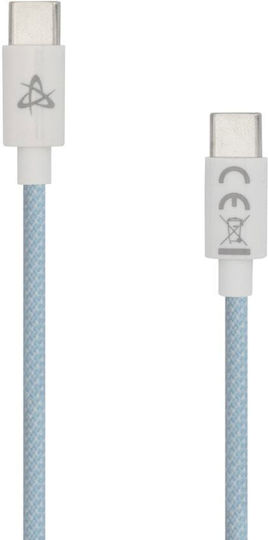 Sbox Cablu Type-C-1-bl USB C M la USB C M 1m 60W Albastru