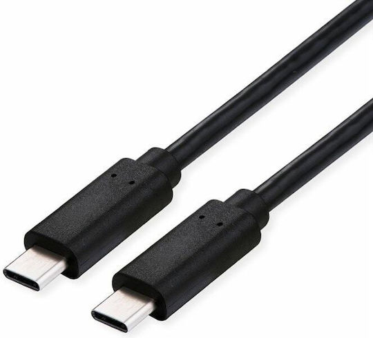 Roline Cable 11.99.9082 Usb C M To Usb C M 1m 100w Black