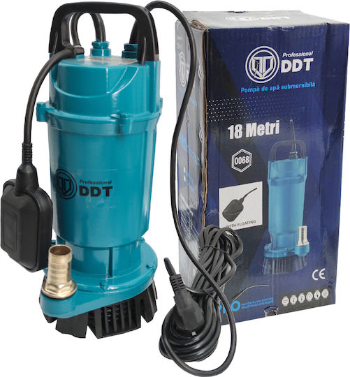 Pompa submersibilă pentru apă curată cu plutitor Ddt Qdxs-0.4f 400 W 1.5 M³/h 2860 rpm 18 metri