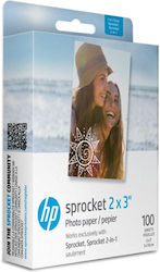 Hp Zink Photo Paper 2x3 2" X 3" 5.08 X 7.62 Cm Format 100 Sheets Hp Zink Photo Paper 2x3 2" X 3" 5.08 X 7.62 Cm Format 100 Sheets
