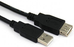 Vcom Cu202-b-1,8m Kabel USB-A M zu USB-A F 1,8m Schwarz