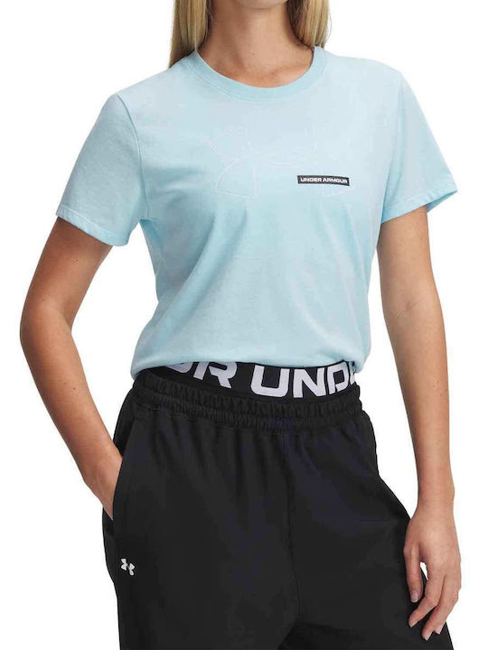 Under Armour Rival Damen T-Shirt Light Blue