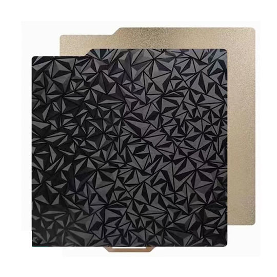 Double-sided Printing Surface 3d Printer Textured Smooth 257.5x257.5 Mm Pei Peo Plate Flexible Compatible Bambu Lab X1 P1p P1s