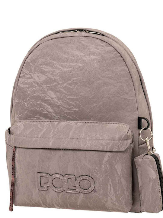 Polo Gecko Ученическа Раница Гимназия Сив с Джо...