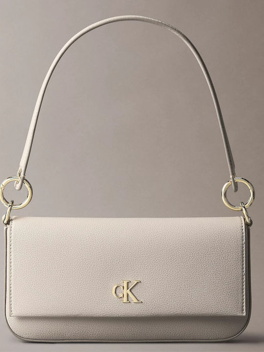 Calvin Klein Minimal Monogram Women's Bag Crossbody White