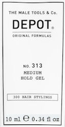 Depot 300 Hair Stylings No 313 Uv Filter Hair Styling Gel Definition & Control Medium Hold 10 Ml