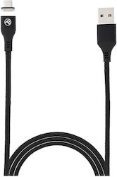 Tellur Kabel TLL155383 Von USB A M Zu USB Micro B M 1m Schwarz Magnetisch