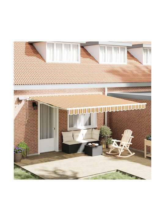 vidaXL Zelt Terrasse Manuell mit LEDs Bunt 4x3.5m