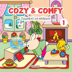 Книга за оцветяване против стрес Cozy & Comfy 1