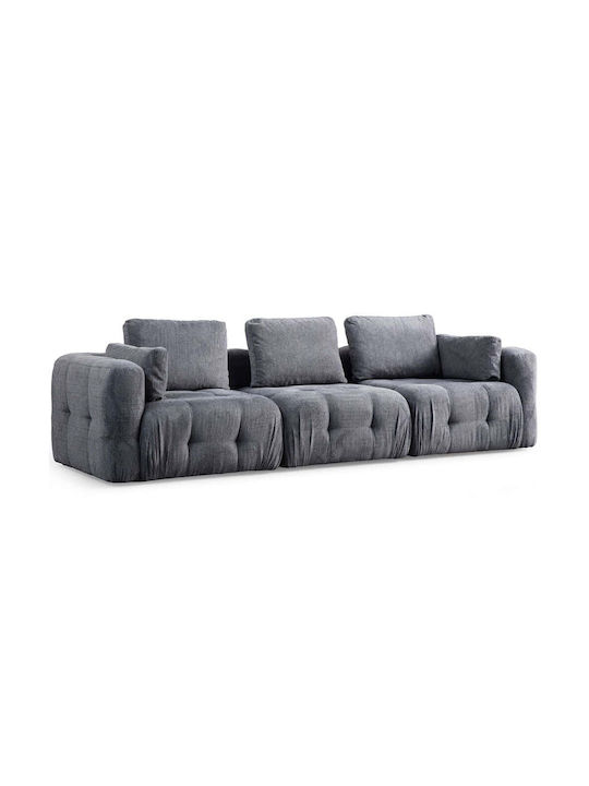 Amaris Dreisitzer Sofa Grau 290x100x65cm