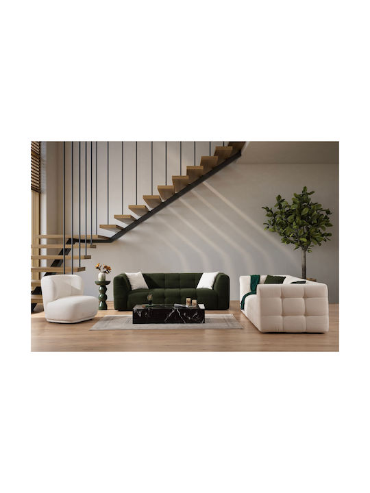 Cady Τριθέσιος Καναπές Green 235x100x72εκ.