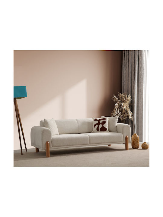 Lyke Three-Seater Couch Bed Cream 228x88x75 cm