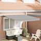 vidaXL Awning fabric Gray