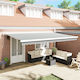 vidaXL Awning fabric Green 3.5x5m