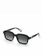 Zadig & Voltaire Women's Sunglasses with Black Plastic Frame and Black Lens