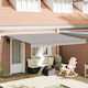 vidaXL Awning fabric Gray 3x4m