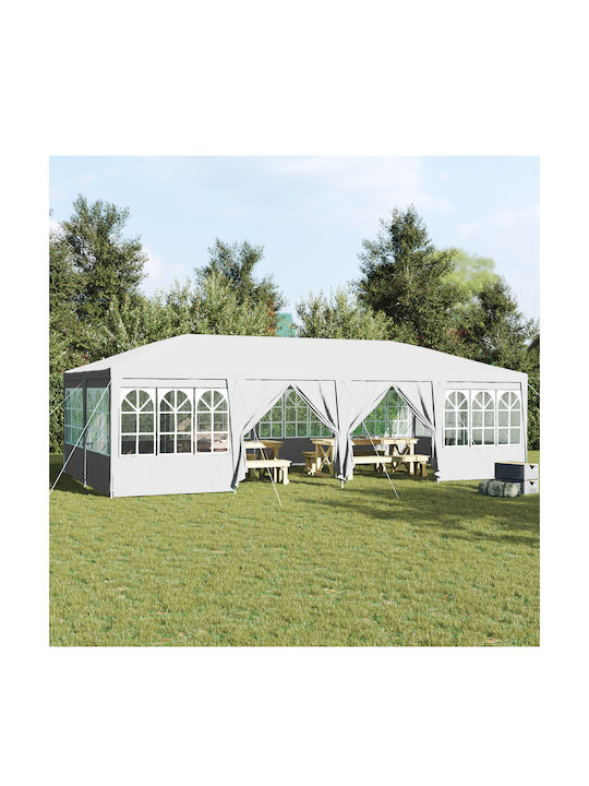 vidaXL Gazebo Garten Weiß 8x4m