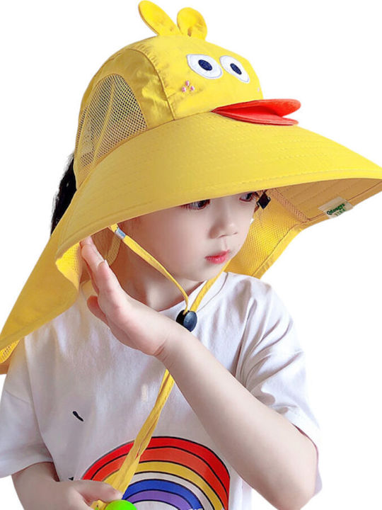 Queen Mother Kinderhut Eimer Stoff Sonnenschutz Gelb Duck Kitrino