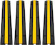 Set 4 Rampe De Protecție Pentru Cablu 1 Canal Din Cauciuc 102 X 15 X 3 Cm Capacitate 8 Tone Design Modular Parcări De Casă Garaje Depozite Negre