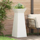 vidaXL Pot Stand Metal White 40cmx40cmx101cmcm.