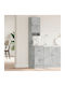 Floor Cabinet Grey Skyros 35x50x180cm