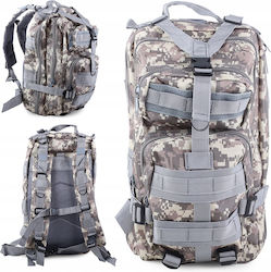 Tactical Camouflage Backpack Cracos 43x25x24 Cm 30l Military Gray Outdoor Hiking Multiple Compartments
