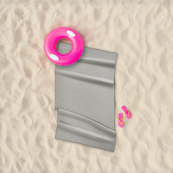 Whitegg Πετσέτα Microfiber Σώματος Γκρι