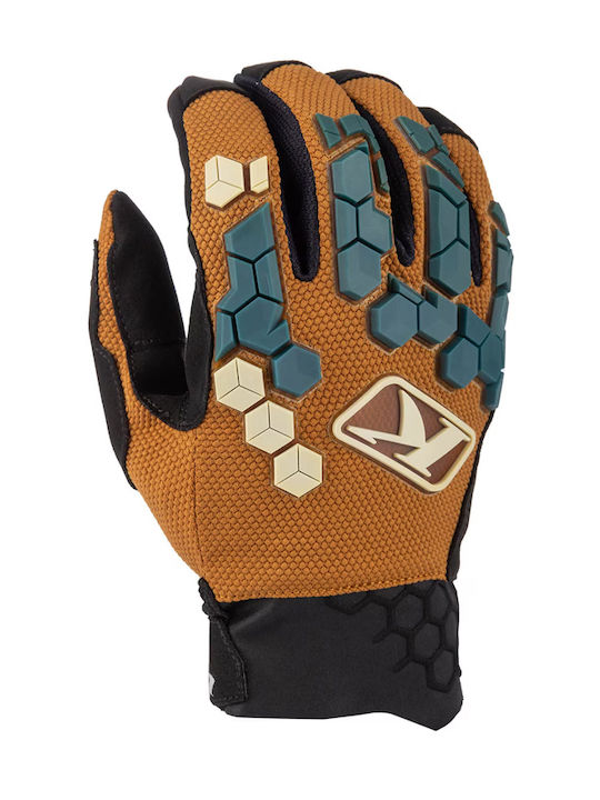 Klim Dakar Summer Men's Motorcycle Gloves Golde...