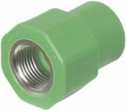 Interplast Тръбни Фитинги Зелен Ф25х3/4'' Жена 007-003-383
