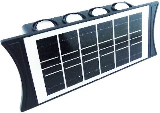 Rixme Lampa Solară Montată Pe Perete Alb Cald 3000K Cu Fotocelul IP65 22x9x6cm