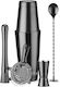 Barware Set In Tube Shaker Jigger Strainer Muddler Spoon Black