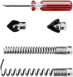 Drain Cleaner Accessory Set Pipe Unclogger 30 100 Mm 16 Mm Msw Power Drain Clean 2.3e