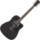 Ibanez Ακουστική Κιθάρα Weathered Black / Black / Open Pore