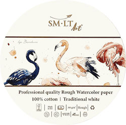 Smlt Art Blocuri De Acuarelă Rotund 20 Foi Diametru 16cm 300gsm Rough Pro Fsc As-20